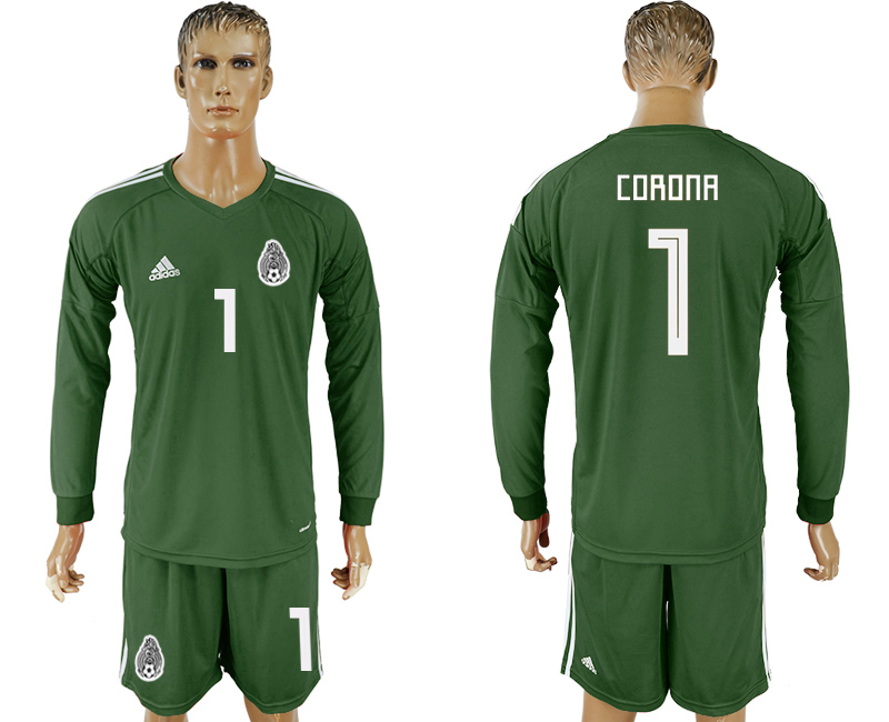 Maillot de foot MEXICO LONG SLEEVE SUIT #1CORONA 2018 FIFA WORLD